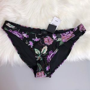 Cotton On Body Purple Floral Bikini Bottom Large